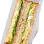 60866 1-C Plastic Wedge Egg Salad Sandwich