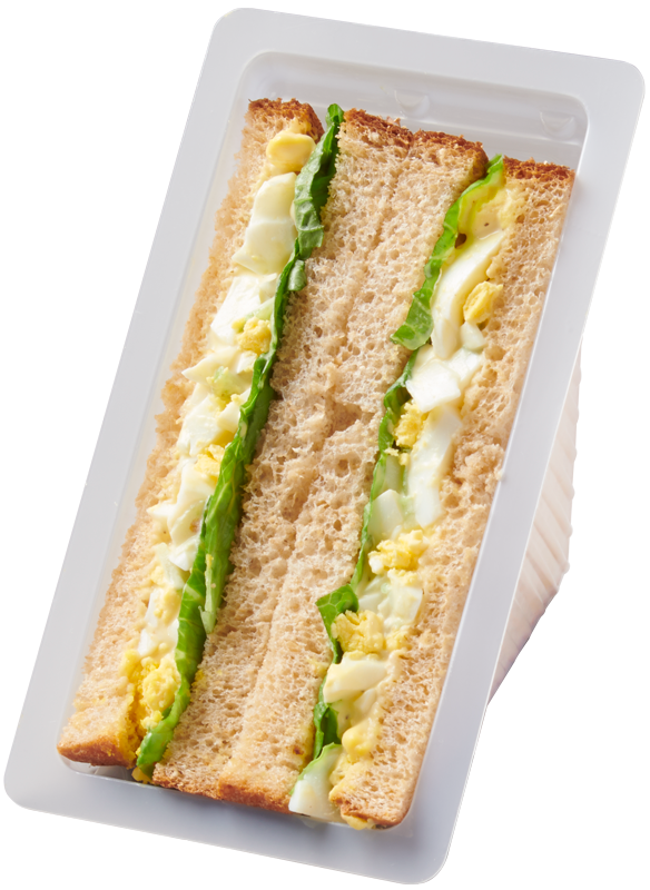 60866 1-C Plastic Wedge Egg Salad Sandwich