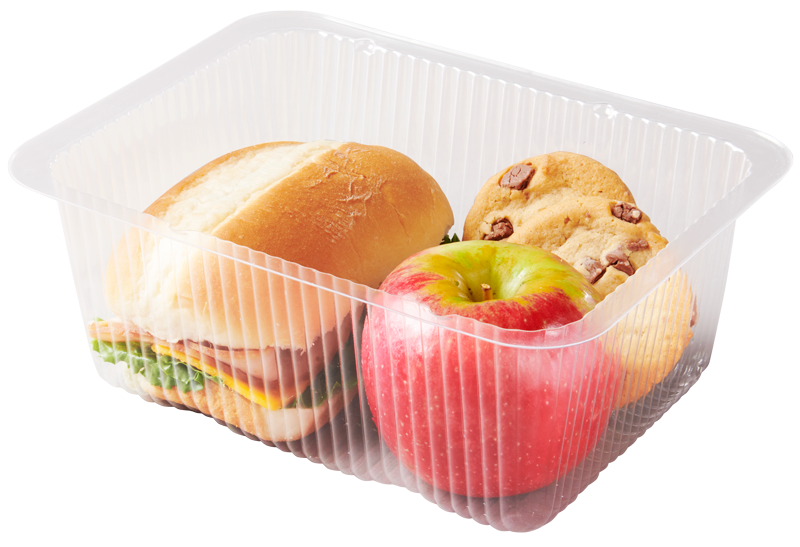Plastic food tray Sandwich Apple Cookie