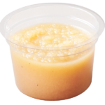 Plastic food cup with Applesauce