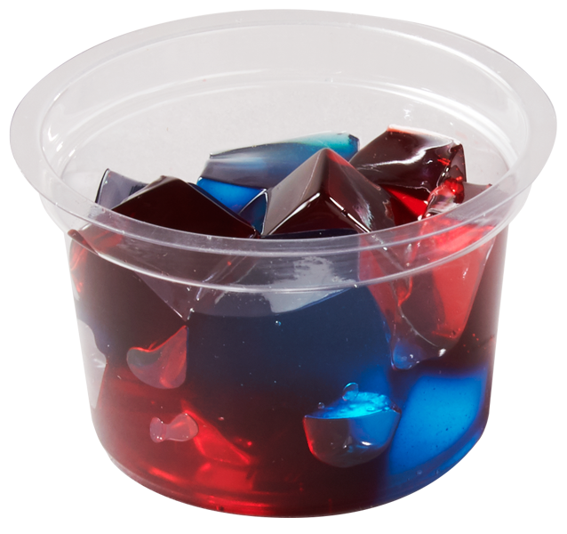 Plastic food cup with Jello