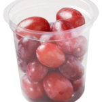 Plastic food cup with Grapes