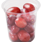 Plastic food cup with Grapes