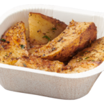 Paperboard food tray with Potato Wedges