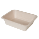 1 compartment fiber food tray