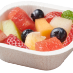Paperboard food tray with Mixed Fruit